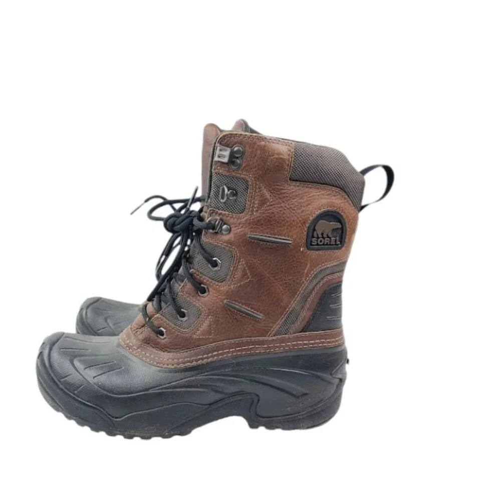 Sorel Men's Brown Black Avalanche NM1564-256 Leather Trail‎ Hiking Boot Size 10